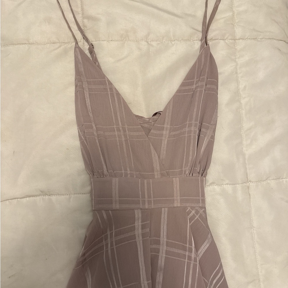 Chic Plaid Spaghetti Strap Dress